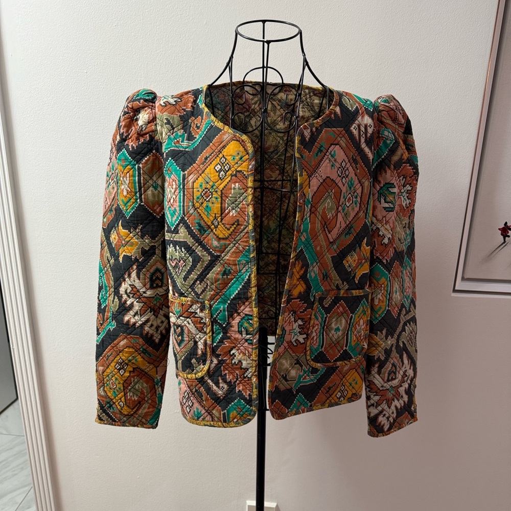 Colorful Geometric Women's Blazer